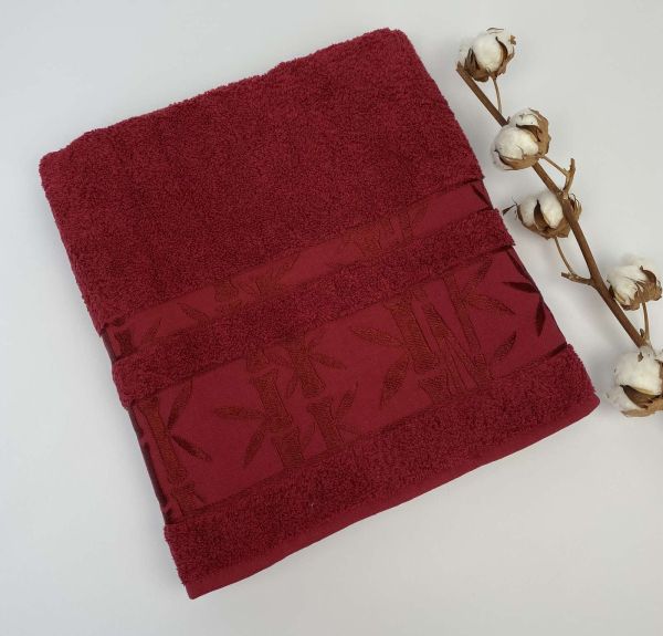 Рушник 70x140 Bamboo-1 Red