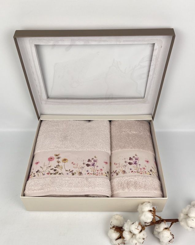 Набір махрових рушників Pupilla 2шт Camelya Pudra