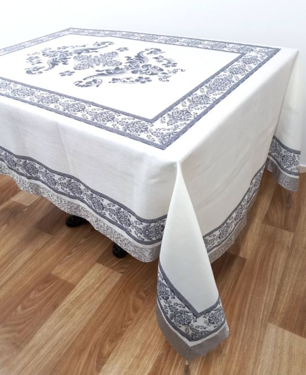 Скатертина Maison Royale льон 160x300 Jumbo Cream-Grey