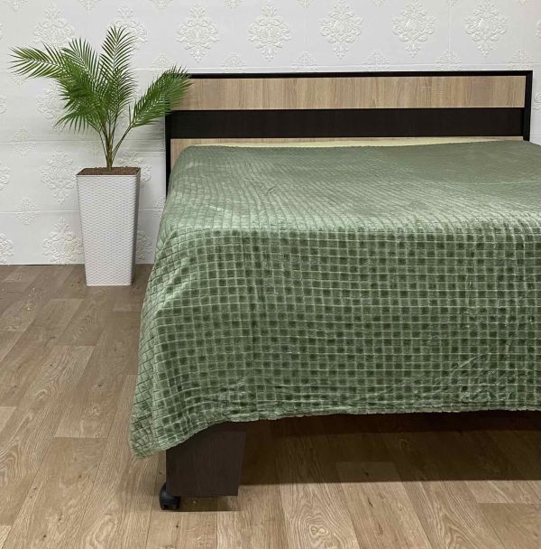 Покривало велюр євро (1216) 200х230 Green