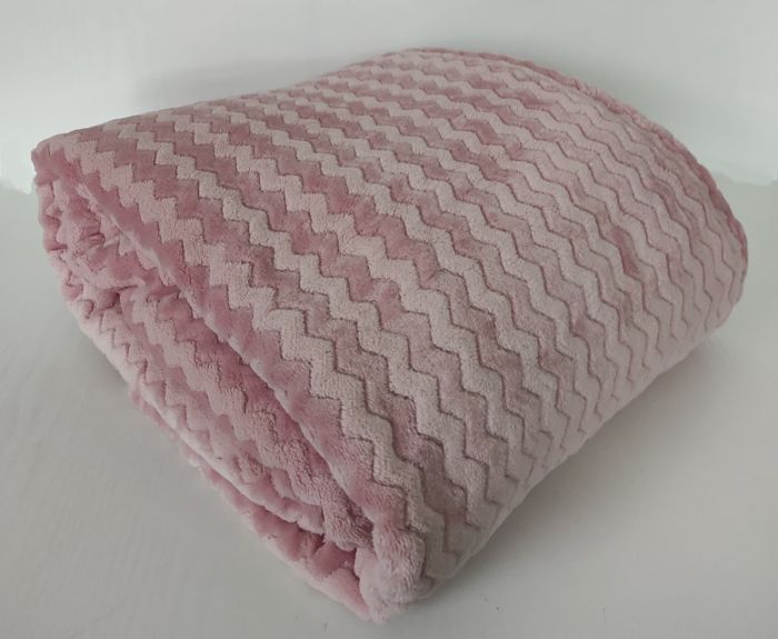 Покривало велюр без упаковки 150х200 Pink
