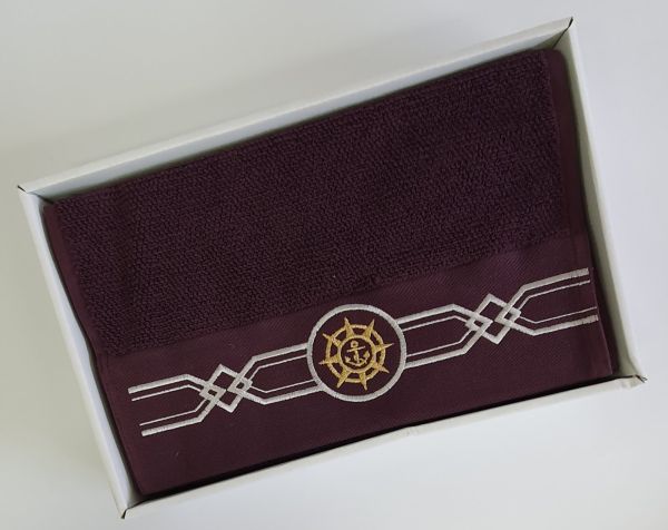 Рушники Maison D'or 4шт Elegance Bordeaux