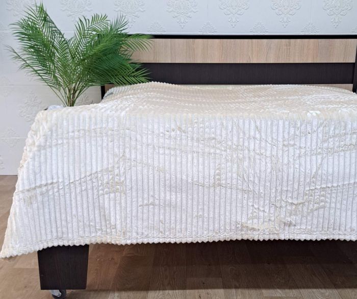 Покривало велюр євро 200х230 Light  Beige (1100)
