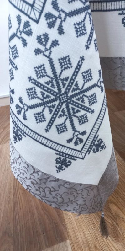Скатертина Maison Royale льон 160x300 Kilim Grey
