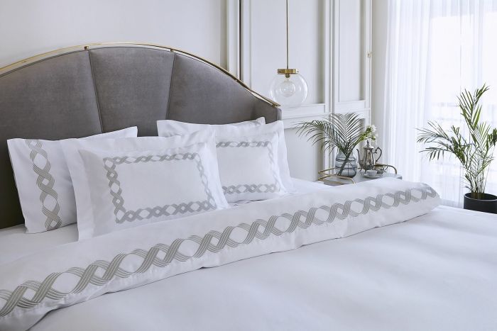 Постільна білизна Pepper Home Monica 200x220 White-Grey