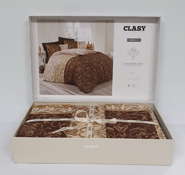 Постільна білизна CLASY сатин 200x220 см Mirace v1