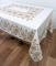 Скатертина Maison Royale льон з мереживом 160x300 Kilim Cream-Cappucino