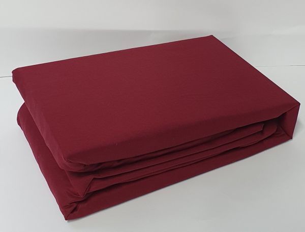 Простирадло на резинці Clasy 160X200 з наволочками 50X70 V3 Bordo