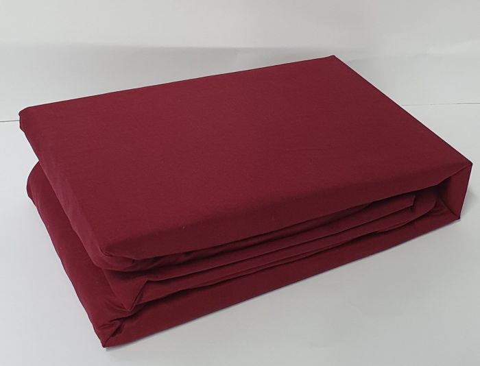 Простирадло на резинці Clasy 160X200 з наволочками 50X70 V3 Bordo