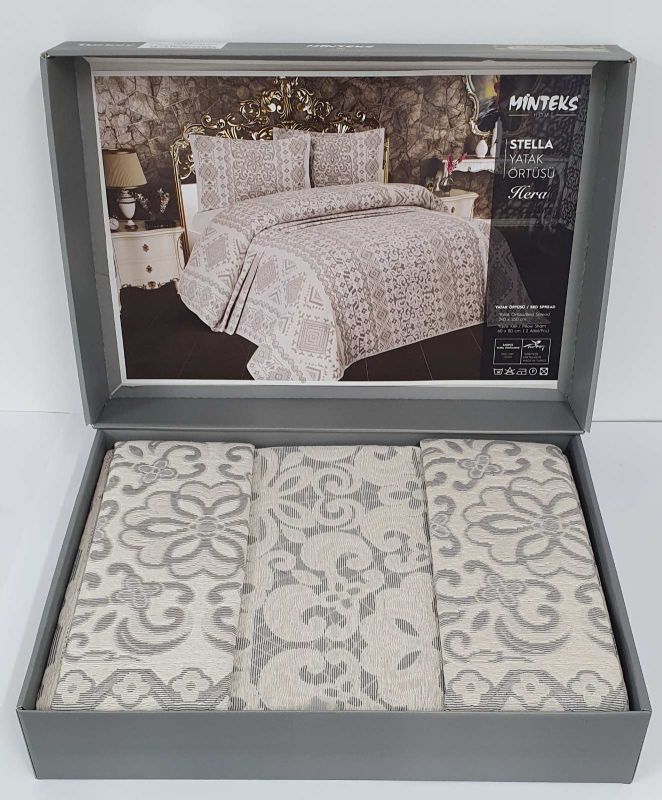 Покривало Minteks Hera Kahve-Bej 240x260