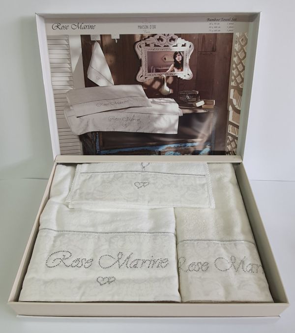 Рушники Maison D'or 3шт Rose Marine White