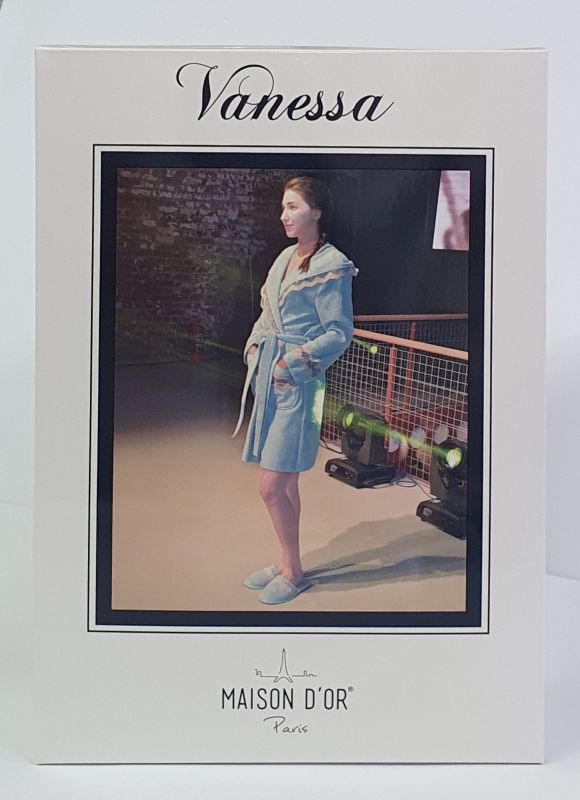 Халат жіночий Maison D'or Vanessa Beige L