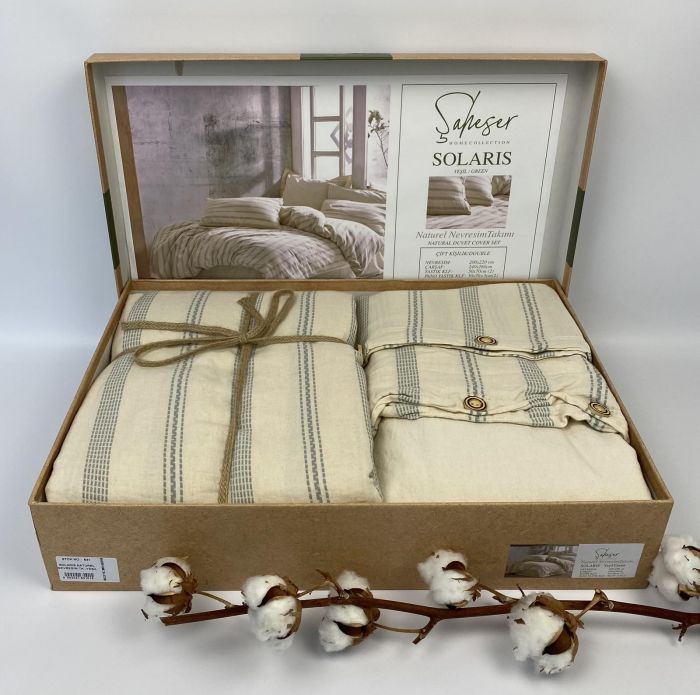 Постільна білизна Saheser Naturel 200X220 Solaris Green