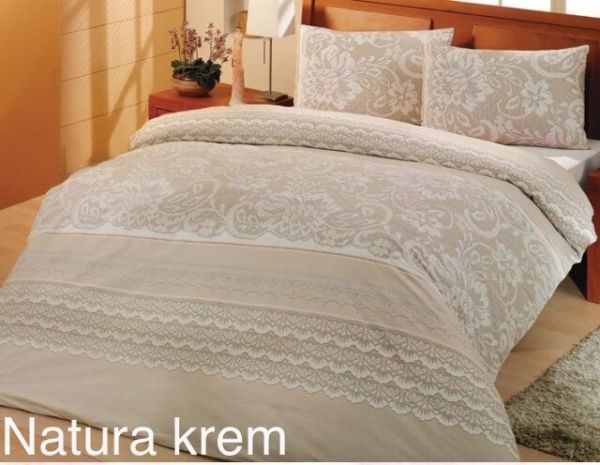 Постільна білизна Altinbasak ранфорс 160x220 Natura Krem