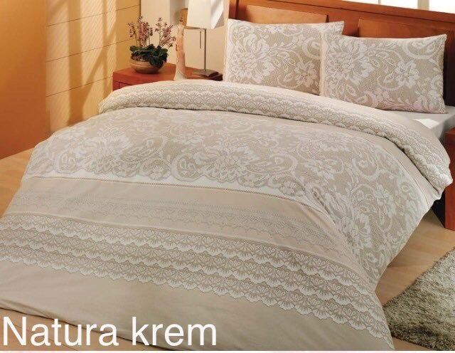Постільна білизна Altinbasak ранфорс 160x220 Natura Krem