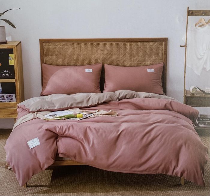 Постільна білизна Colorful Home сатин 180х220 Solid Color Pink