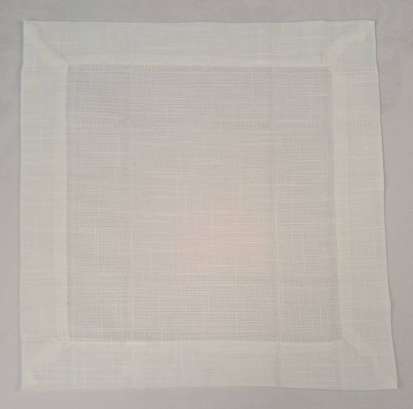 Серветка поліестер 40х40 ST3022  White
