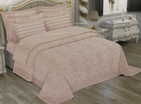 Набір Покривало + постіль Maison D'or Bernelle 260x260 Pudra