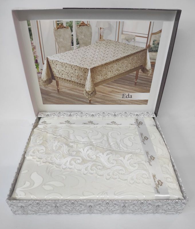 Скатертина Maison Royale 140x180 ovale Eda Cream