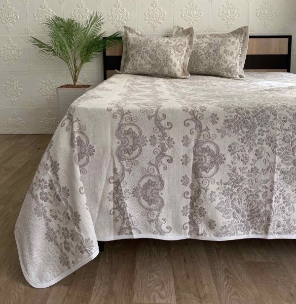Покривало Moda Box 240x260 з наволочками Algan Kahve