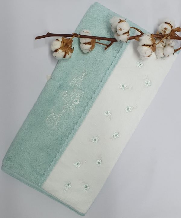 Рушник Maison D'or Lavoine Flowers 50x100 Glass Blue