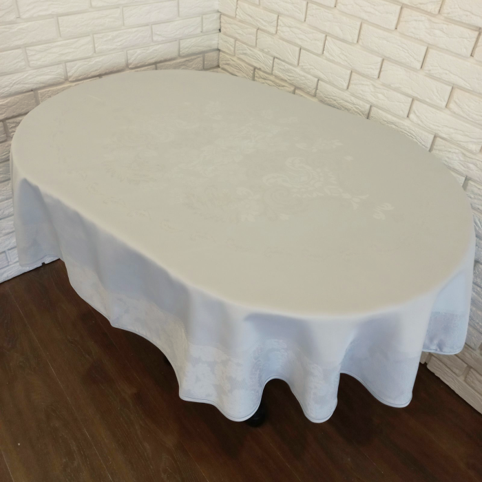 Скатертина Sagol тефлон 160x260 ovale St-060 Cream в коробці *