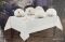Скатертина Set Maison D'or Magnole Damasque 155х270+8psc White