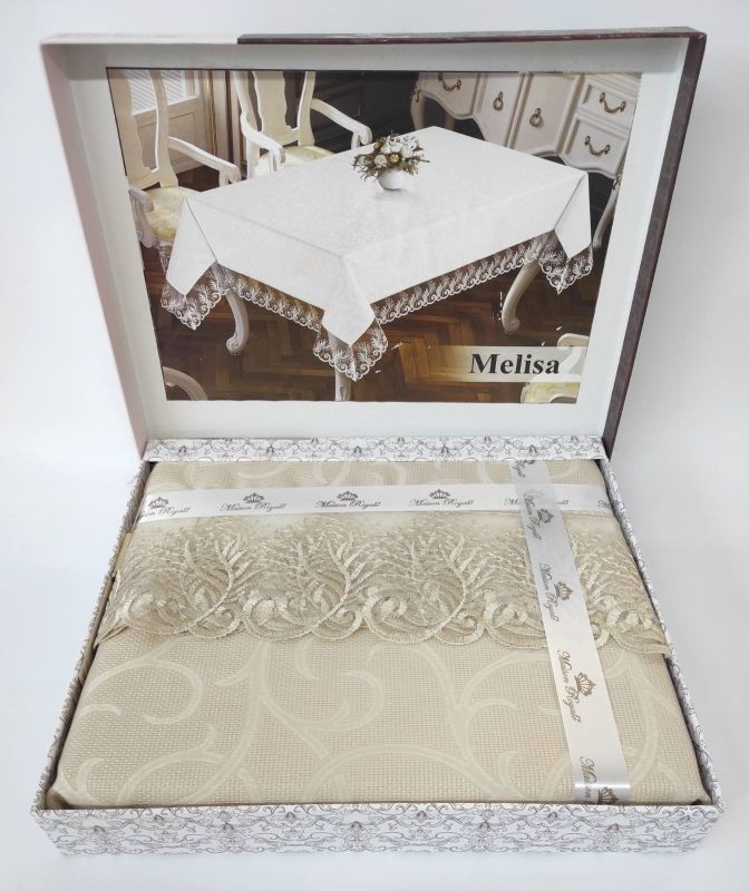 Скатертина Maison Royale 140x180 Melisa Cappucino