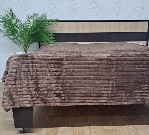 Покривало велюр 150х200 Light  Brown (614)