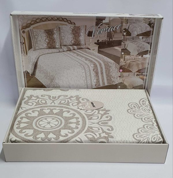 Покривало My Bed Жакард 170x240 з наволочкою Onella Kahve