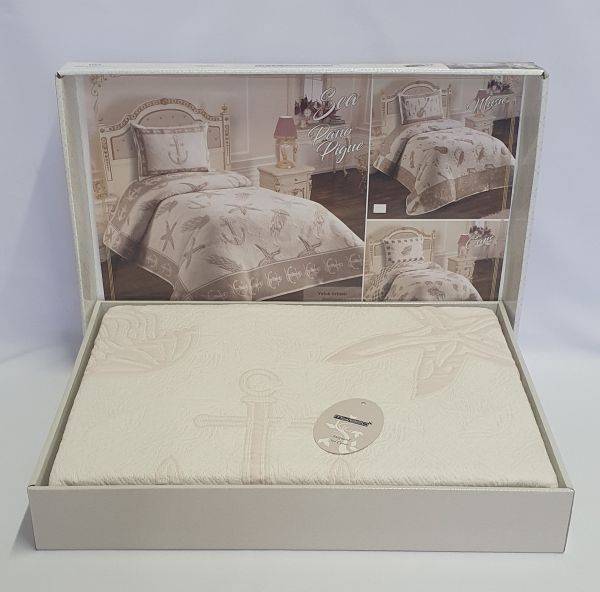 Покривало My Bed Жакард 170x240 з наволочкою Sea Kream