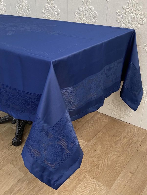 Скатертина тефлонова Maison Royale 160х220 Jumbo Dark Blue PVS