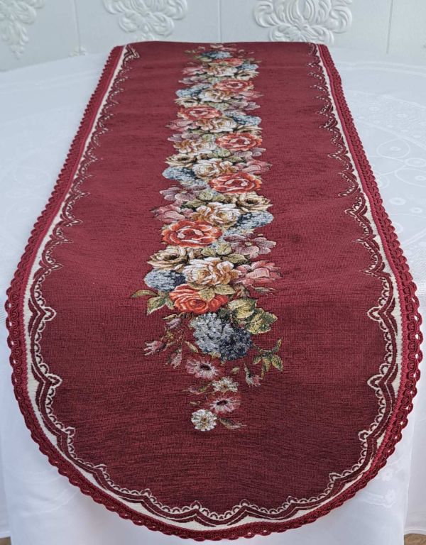 Доріжка Sagol велюр 40х140 OV St 154 Bordo