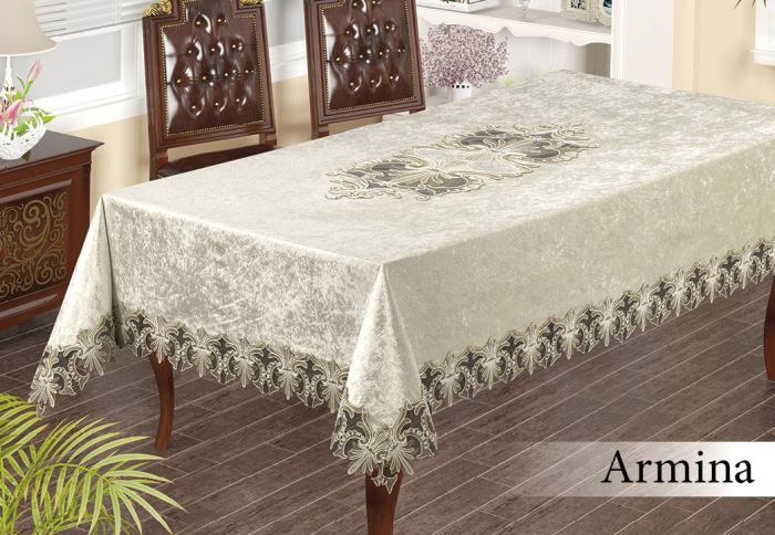 Скатертина Велюр Maison Royale 160x220 Armina Cream