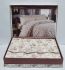 Постільна білизна Maison D'or сатин сімейна Lady Roses Beige