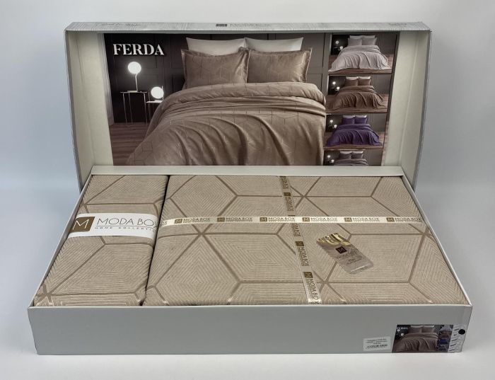 Покривало Moda Box 240х260 з наволочками Ferda Bej