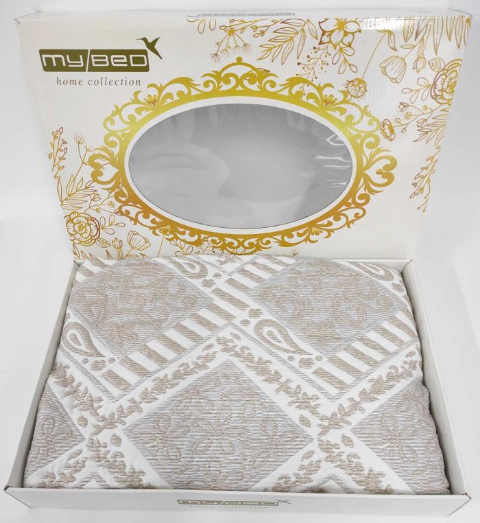 Покривало My Bed Жакард 200x240 Модель 11 Gold-Cappucino