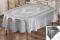Скатертина Sagol тефлон 160x260 ovale St-052 Grey + 8 серветок *
