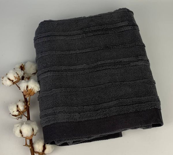 Рушник Pupilla 70х140 Microcotton Cevher Dark Grey