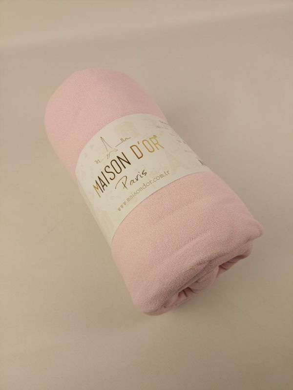 Простирадло на резинці 180x200 махра з наволочками Maison Dor Pink