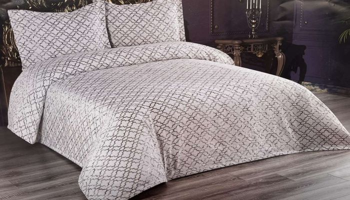 Покривало Moda Box 240х260 з наволочками Fulya Gri