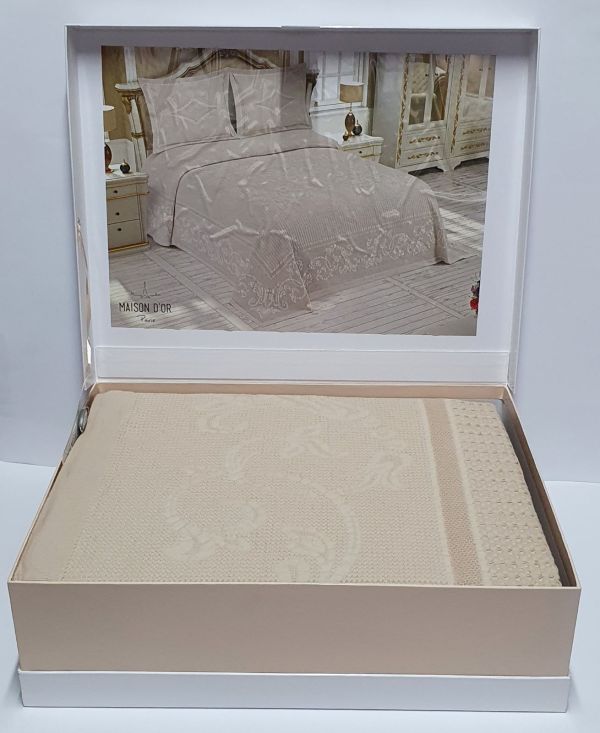 Покривало Пике Maison D'or La Vergne 260x260 Beige (Beige)