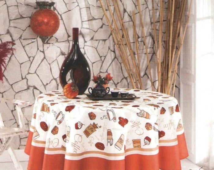 Скатертина Maison D'or 160Q Coffe 0011 Orange