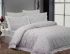 Постільна білизна Maison D'or сатин з вишивкою 200х220 Les Coeurs Cream Dark Lilac