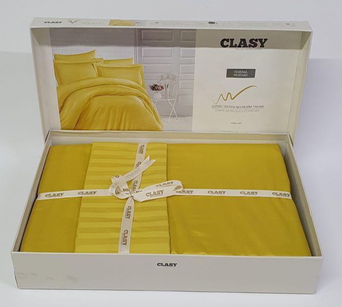 Постільна білизна CLASY страйп-сатин 200x220 см Sari