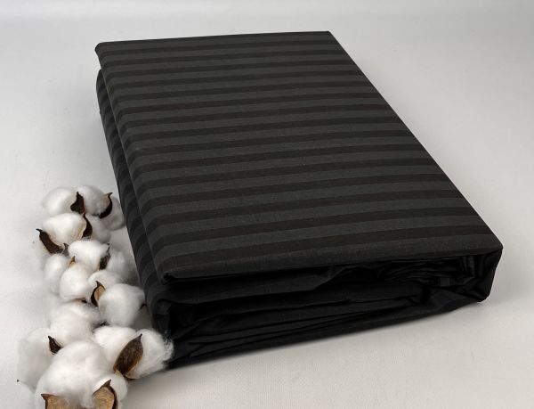 Постільна білизна Pretty страйп-ранфорс 200x220 Black