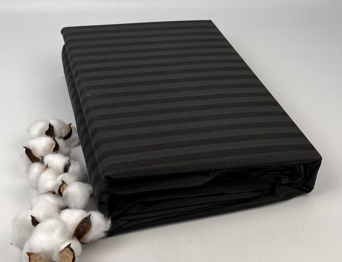 Постільна білизна Pretty страйп-ранфорс 200x220 Black