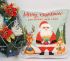 Наволочка велюр 45x45 Santa Claus Mint