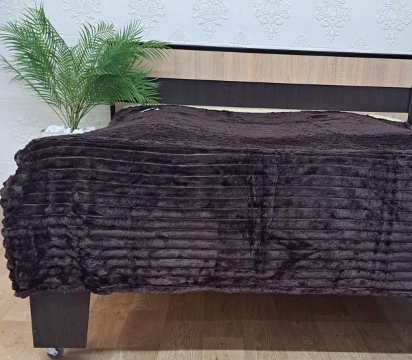 Покривало велюр 210х230 Brown (619)