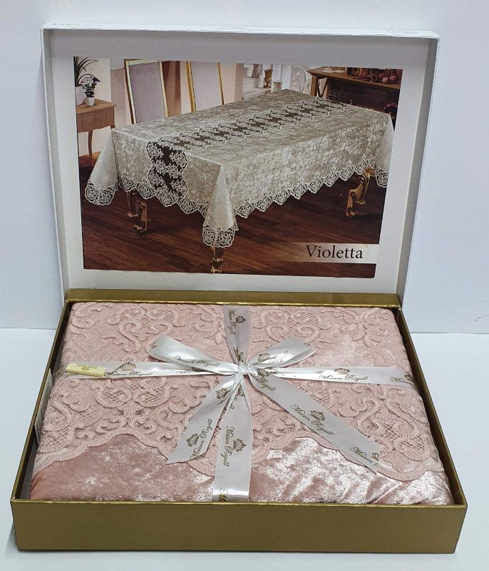 Скатертина Велюр Maison Royale 160x220 Violetta Powder